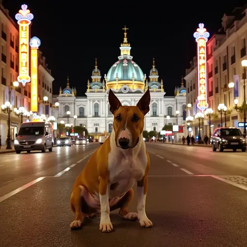 AI-generated pet image in Plaza Mayor