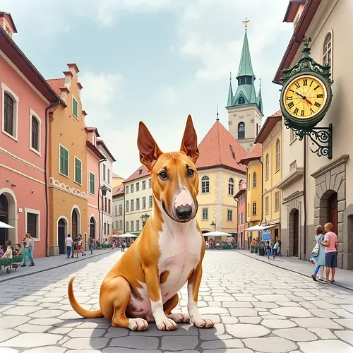 AI-generated pet image on Charles Bridge