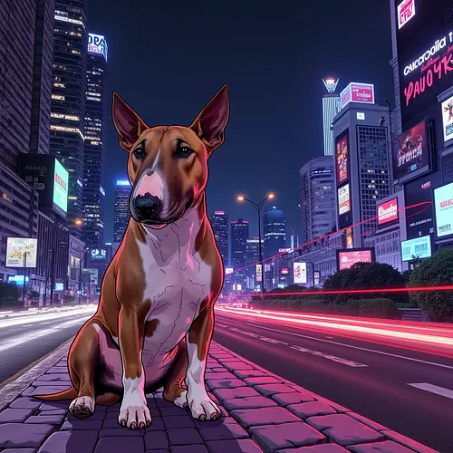 AI-generated pet image with Sao Paulo skyline