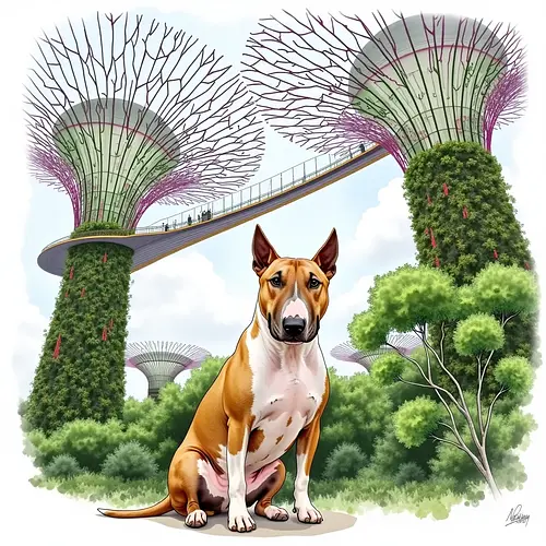 AI-generated pet image at Gardens by the Bay