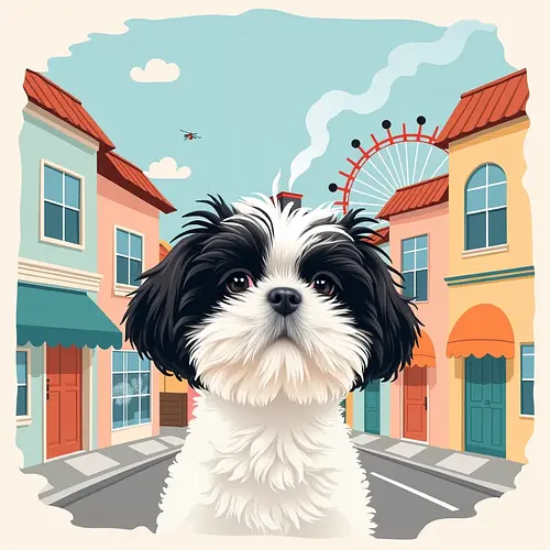 AI-generated pet image at Gardens by the Bay