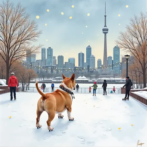 AI-generated pet image with CN Tower