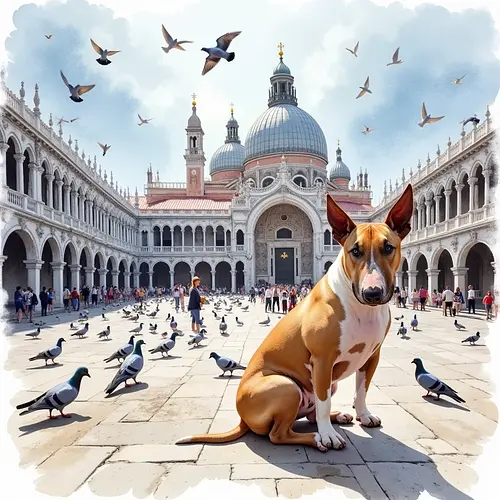 AI-generated pet image with Venice canals