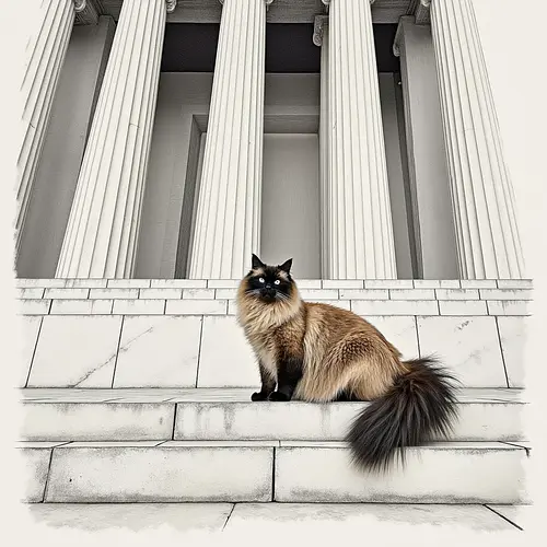 AI-generated pet image with US Capitol