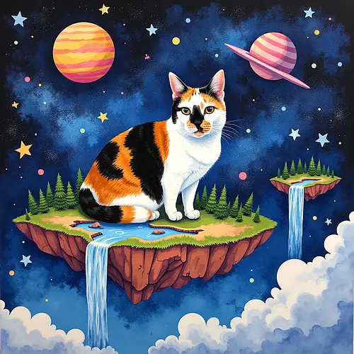 AI-generated fantasy pet portrait