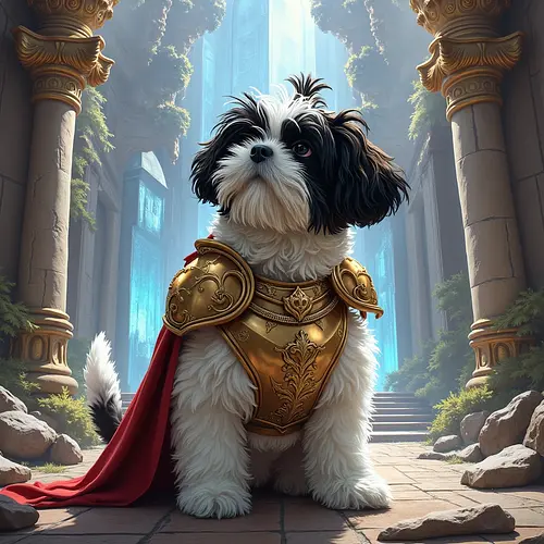 AI-generated fantasy pet portrait