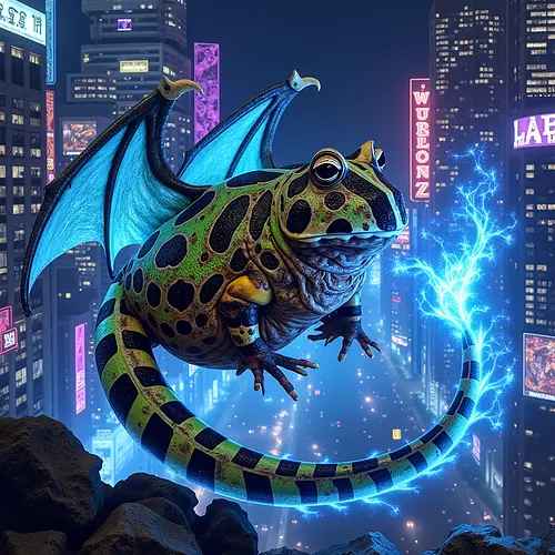 AI-generated dragon pet portrait
