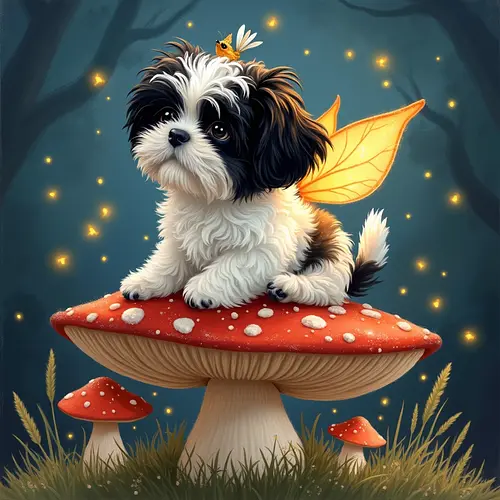 AI-generated fairy pet portrait