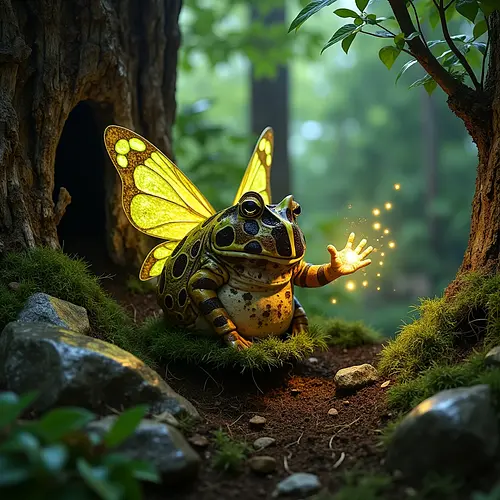 AI-generated fairy pet portrait