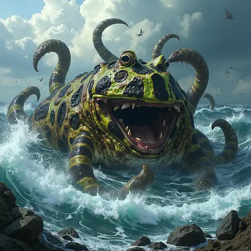 AI-generated kraken pet portrait