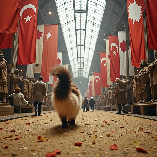 AI image of a pet in a historical setting