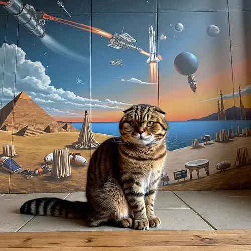AI image of a pet in a historical setting