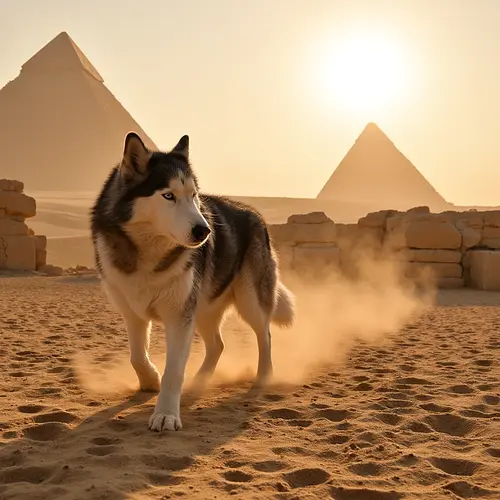 AI image of a pet in Ancient Egypt