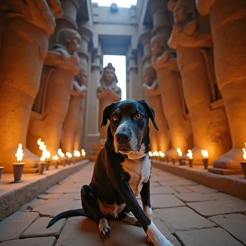 AI image of a pet in Ancient Egypt