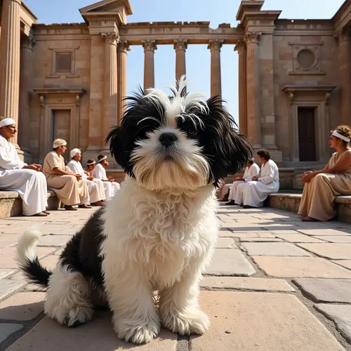 AI image of a pet in Ancient Greece