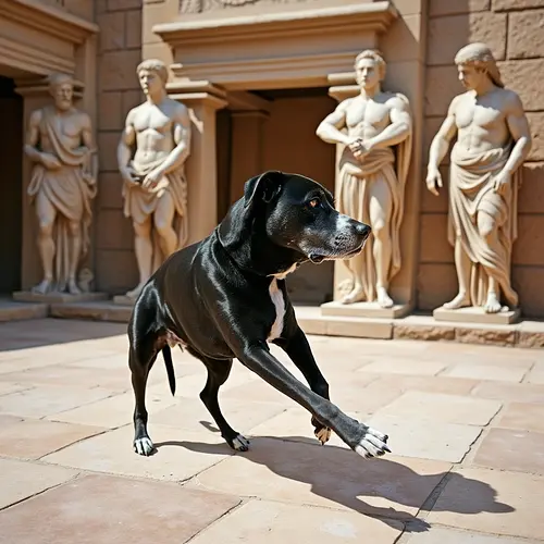 AI image of a pet in Ancient Greece