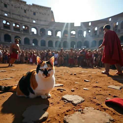 AI image of a pet in Ancient Rome