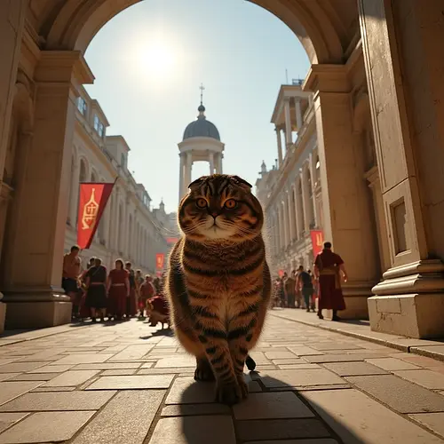 AI image of a pet in Ancient Rome