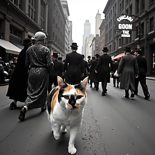 AI image of a pet in 1920s Gatsby era