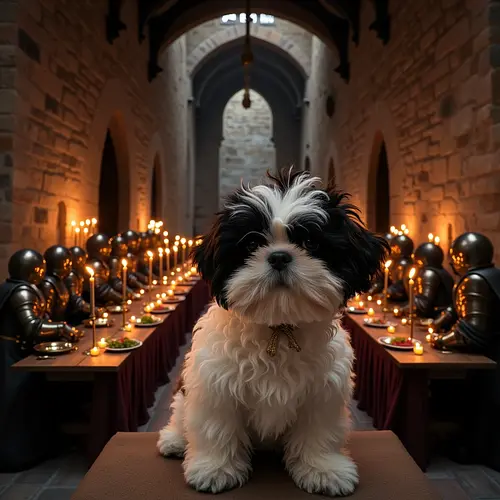 AI image of a pet in Medieval Europe