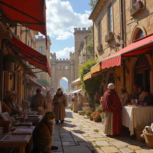 AI image of a pet in Renaissance Florence