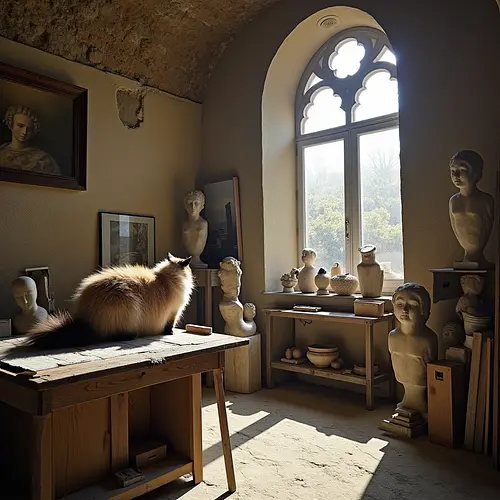 AI image of a pet in Renaissance Florence