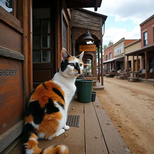 AI image of a pet in Wild West