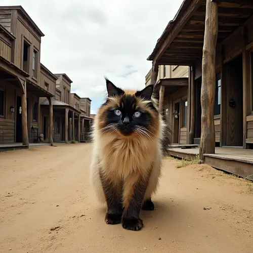 AI image of a pet in Wild West