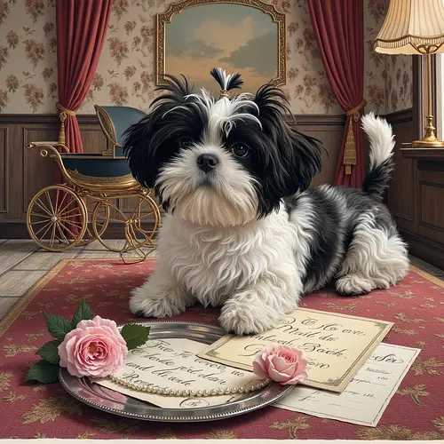 AI pet image for a baby announcement