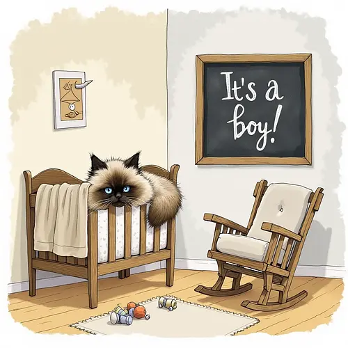 AI pet image for a baby announcement