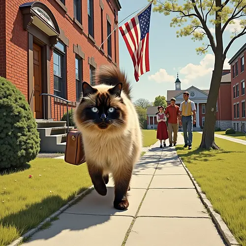 AI pet image for the first day of school