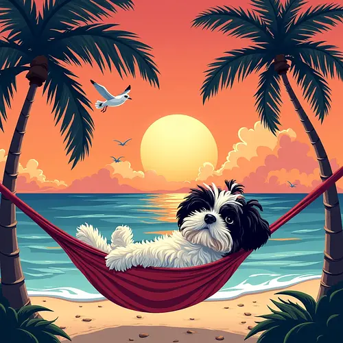 AI pet image with a retirement celebration theme