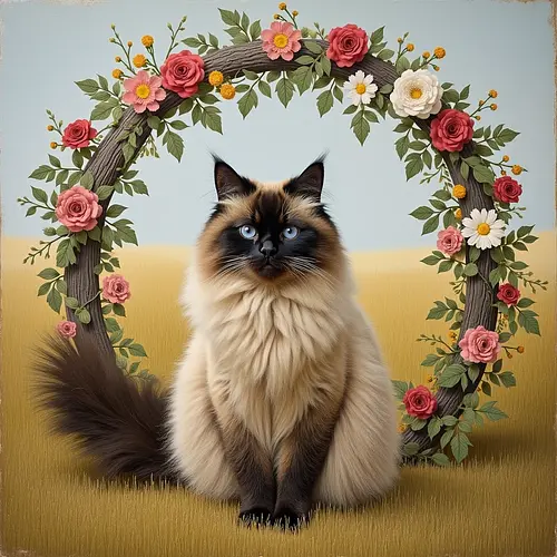 AI pet image styled for a wedding