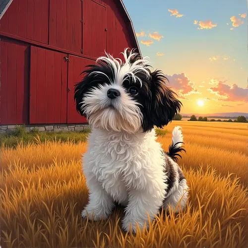 AI image of a pet in countryside
