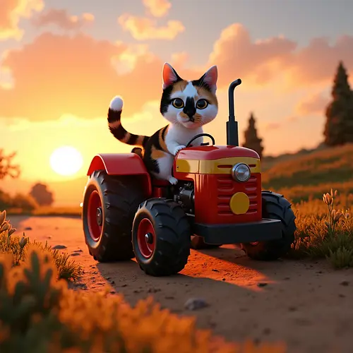 AI image of a pet in countryside