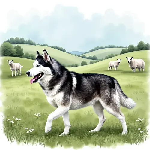 AI image of a pet in countryside