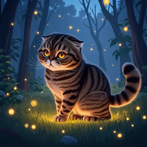 AI image of a pet in a forest