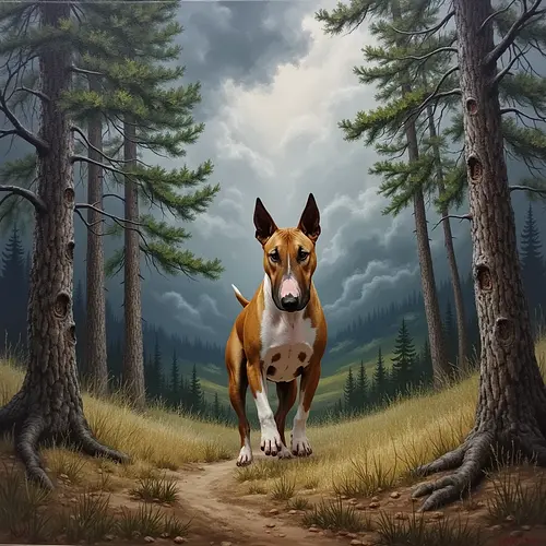 AI image of a pet in a forest