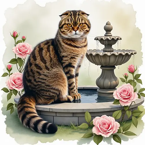 AI image of a pet in a garden