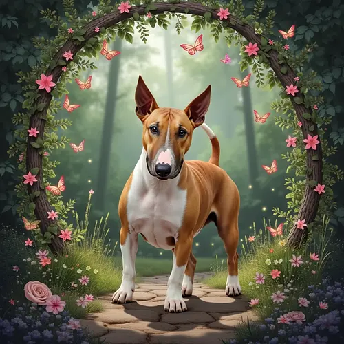 AI image of a pet in a garden