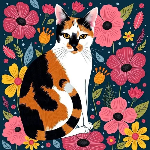 AI image of a pet in a garden