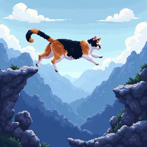 AI image of a pet in mountains