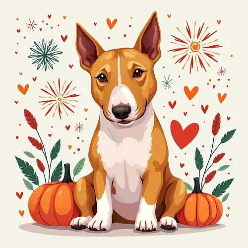 AI-generated seasonal pet portrait