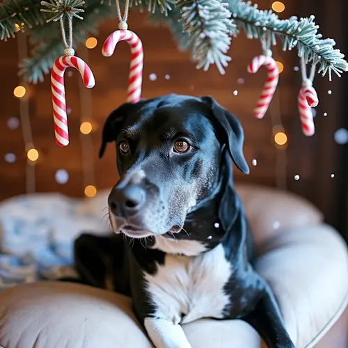 AI-generated Christmas pet portrait
