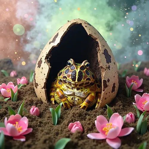 AI-generated Easter pet portrait