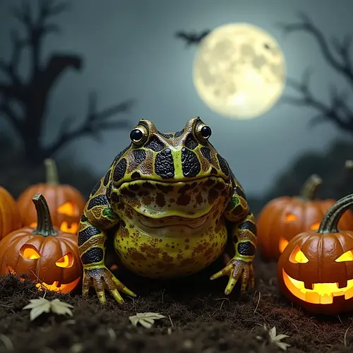 AI-generated Halloween pet portrait