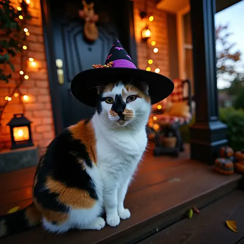 AI-generated Halloween pet portrait