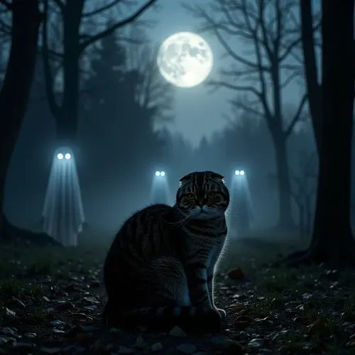 AI-generated Halloween pet portrait