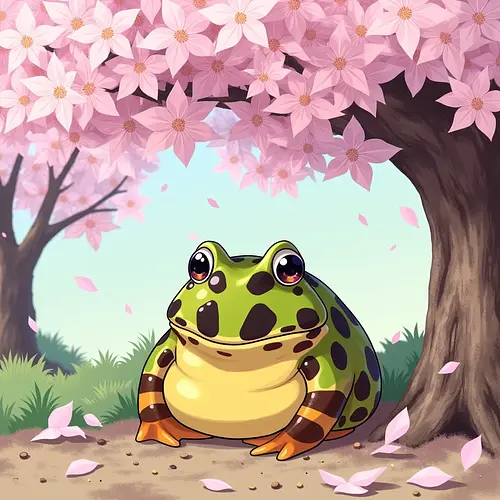 AI-generated spring pet portrait