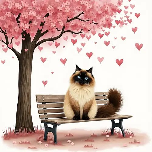 AI-generated Valentine's Day pet portrait